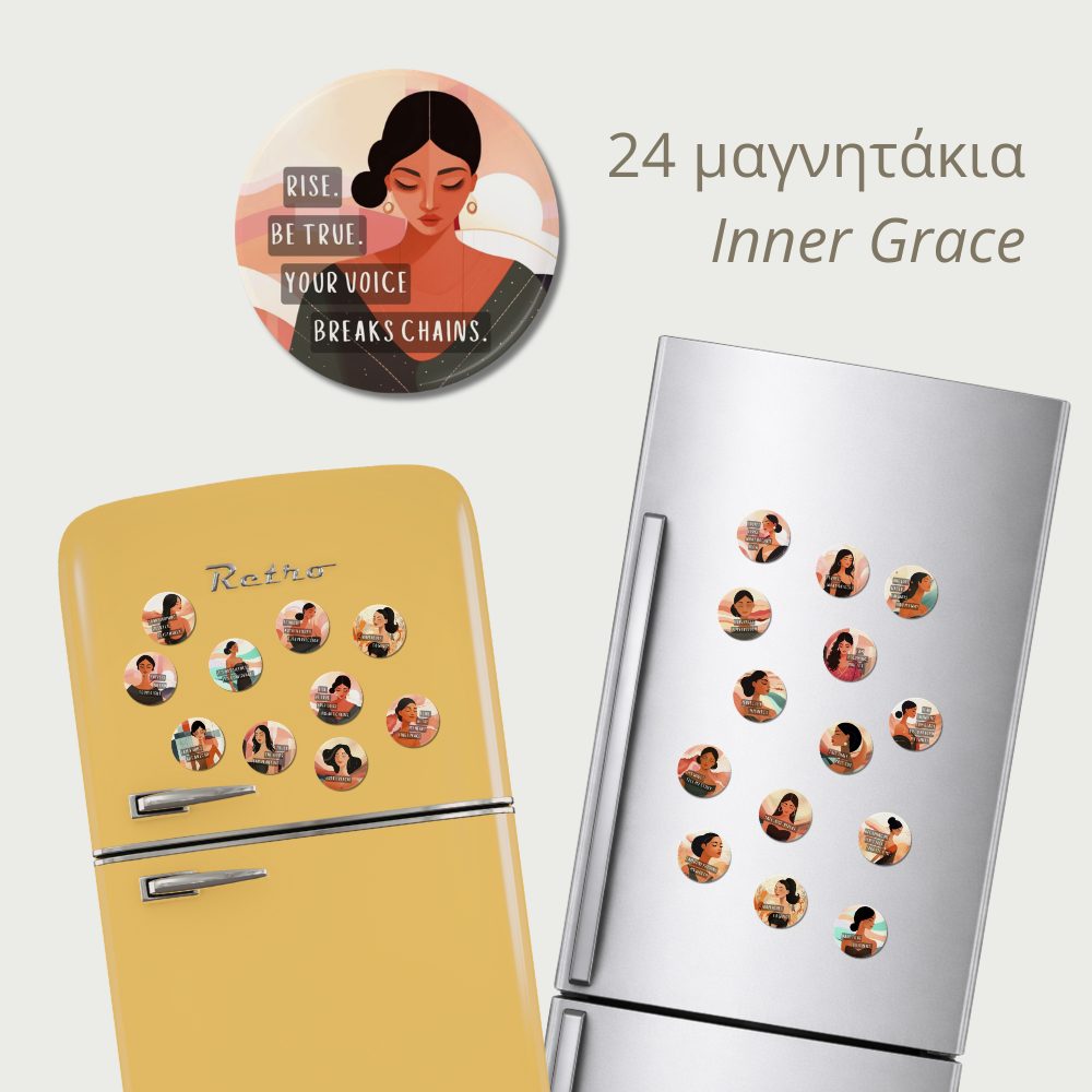 -30% • 24 Συλλεκτικά Μαγνητάκια • Inner Grace